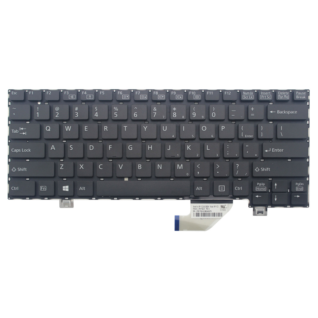LARHON New Black US English Keyboard For Fujitsu Lifebook SH572 SH771 SH772 T732 T734 T902