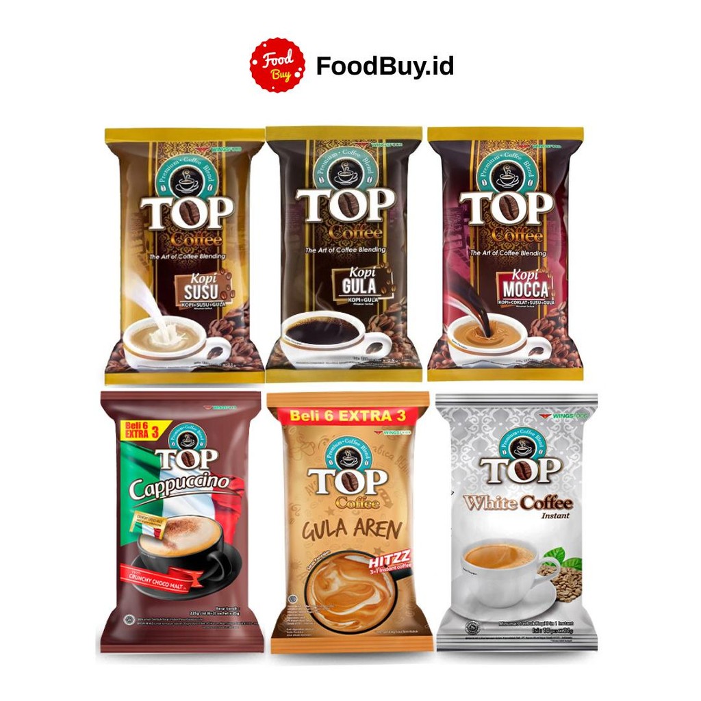 

Top Coffee Kopi Instan Cappucino 25 gr x 9 pcs