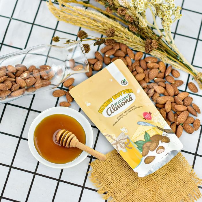 

Honey Butter Roasted Almond Almond Panggang Mentega Madu 100 Gr kacang korea peanut