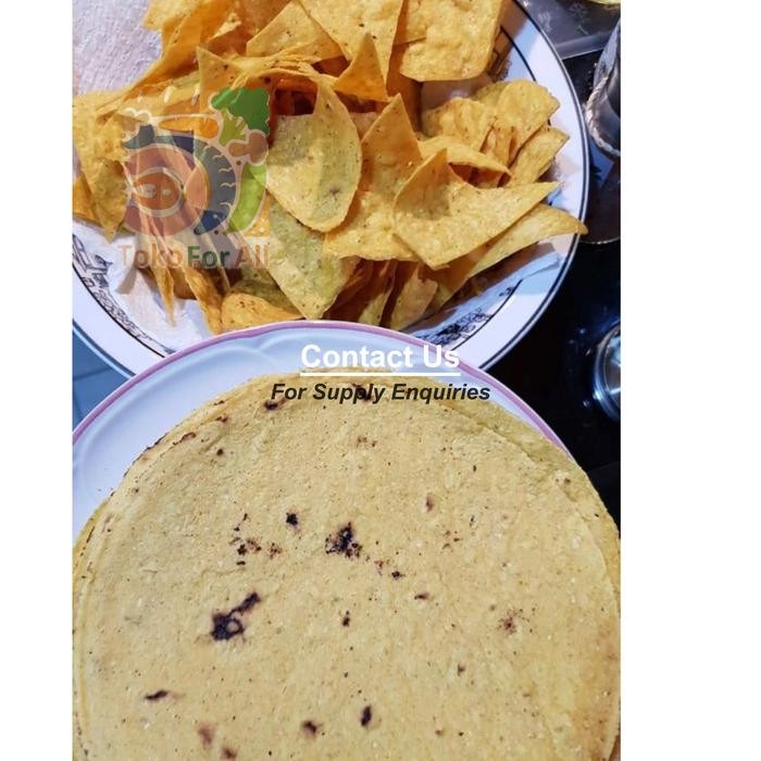 

Corn Tortilla Frozen Kulit Nachos, Grosir, Murah, 12cm +/- 35 pcs - 12cm