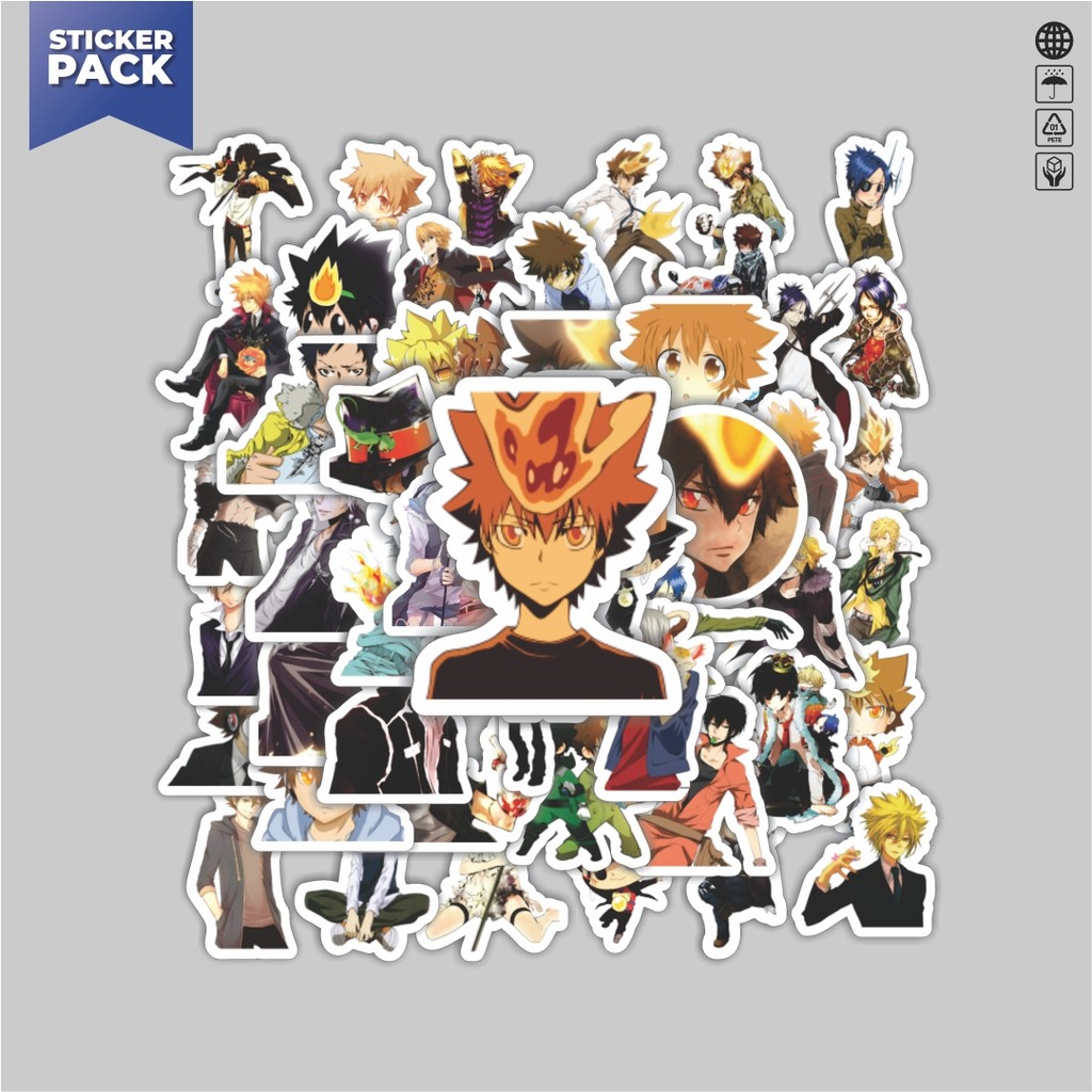 

[100PCS]Stiker Pack Stiker Anime Series Reborn Karakter Mix 2 Aesthetic Vinyl Anti Air Dekorasi Sticker Laptop Buku Journal Koper Helm Casing HP Gitar Helm Skateboard
