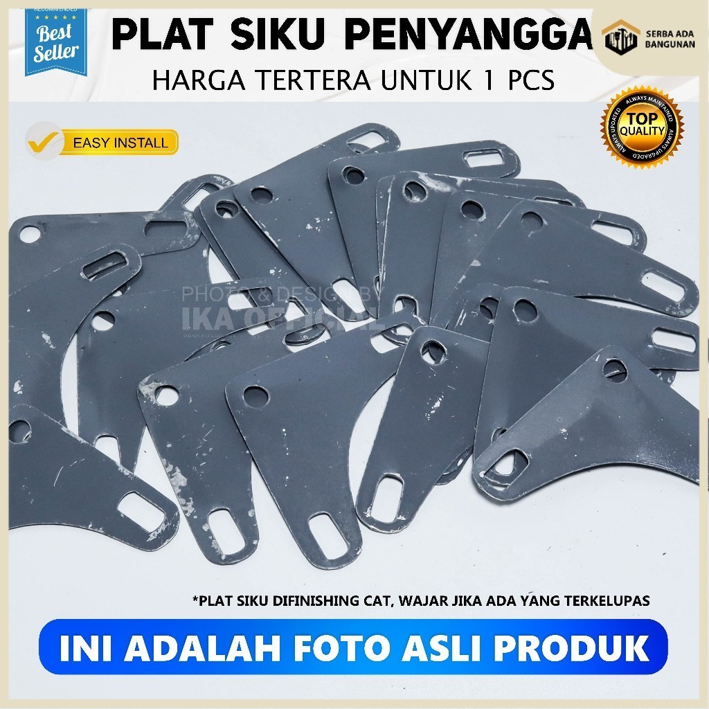SAB Plat Besi Siku/slotted angle tebal 1mm plat siku lubang / plat besi rak siku penyangga PLAT SIKU