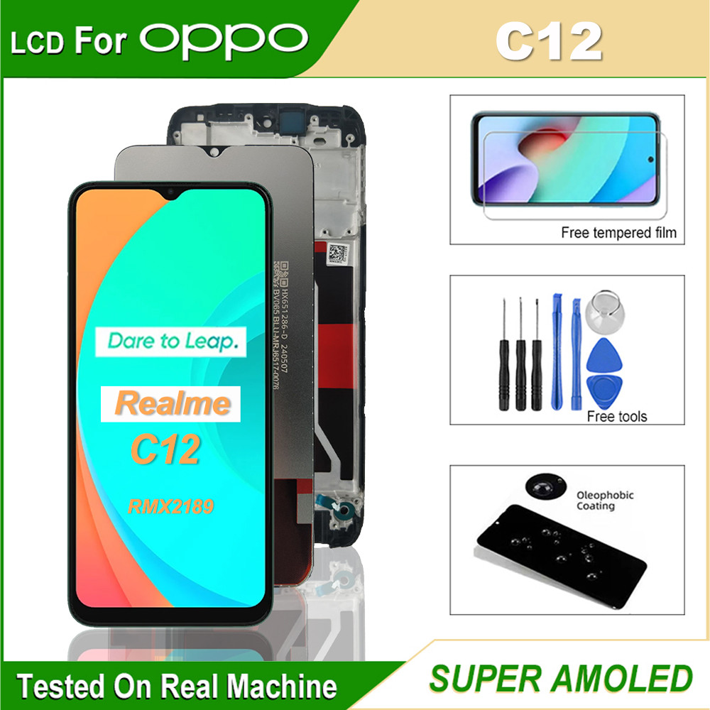 6.5" For OPPO Realme C12 LCD RMX2189 LCD Display Screen Touch Digitizer Assembly For Realme C12 LCD 