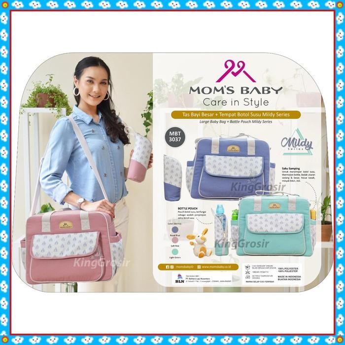 READY Mom's Baby Tas Besar Bayi Mildy Series Tas Perlengkapan Bayi MBT3037 - SOFT PINK