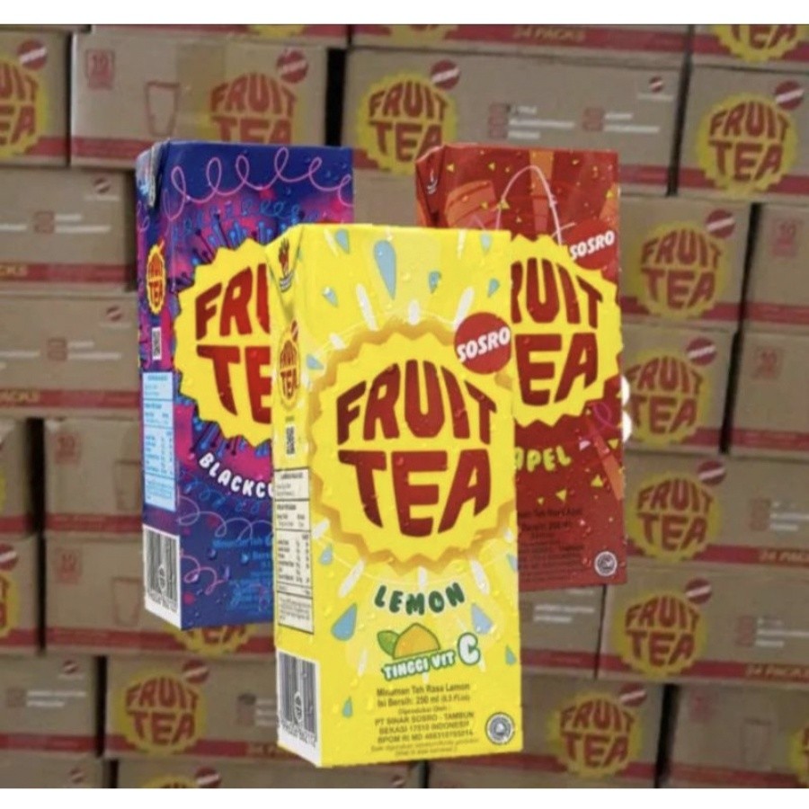 

[GROSIR!!] Fruit Tea Kotak 250ml 1 DUS isi 24 PCS - teh fruity nikmat grosir termurah diskon