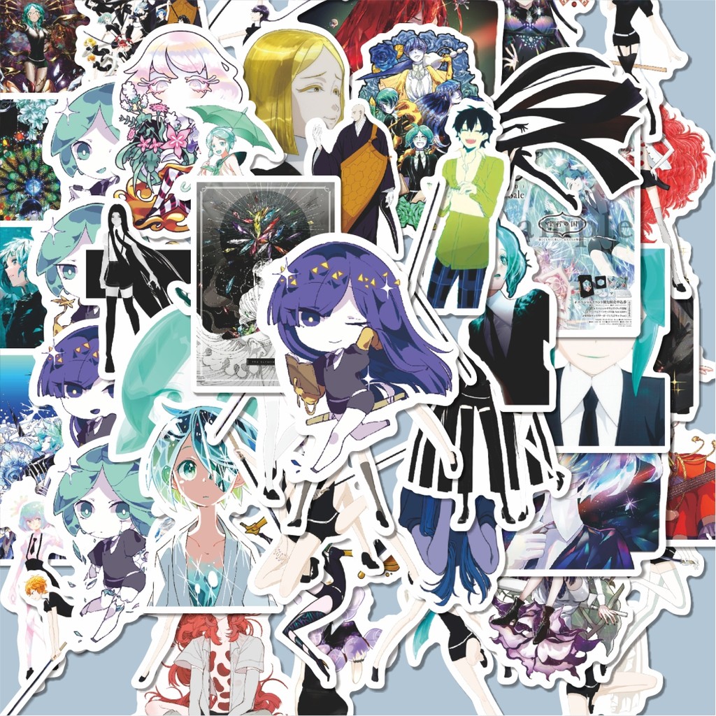 

100PCS Lucu Stiker Anime Land Of The Lustrous Char Mix 01 Stiker Aesthetic Stiker Anti Air Stikers Berperekat Waterproof sticker decal buat Motor Helm Buku Journal Koper Casing HP Laptop Botol Minum Hadiah anak