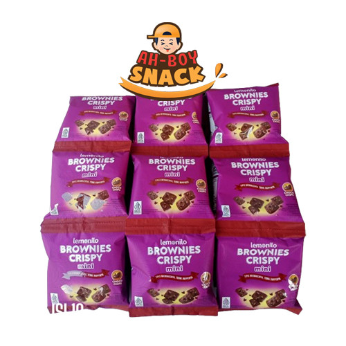 

LEMONILO BROWNIES CRISPY MINI RENCENG ECER 2.000 - CHOCO CHIPS (HARGA UNTUK 1 RENCENG) - AHBOY SNACK