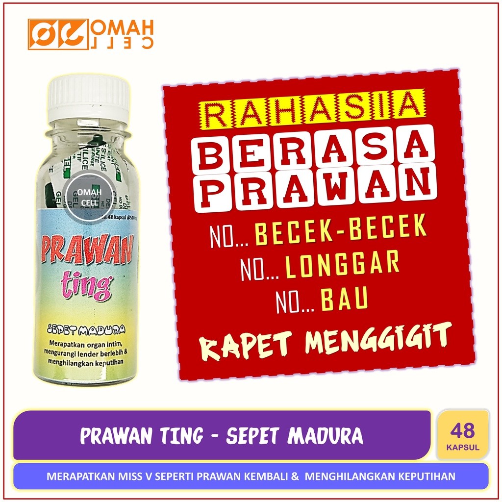 PRAWAN TING Premium Empot Ramuan Obat Pil Jamu Herbal Penambah Gairah Rukun Wanita Istri Frigit Empo