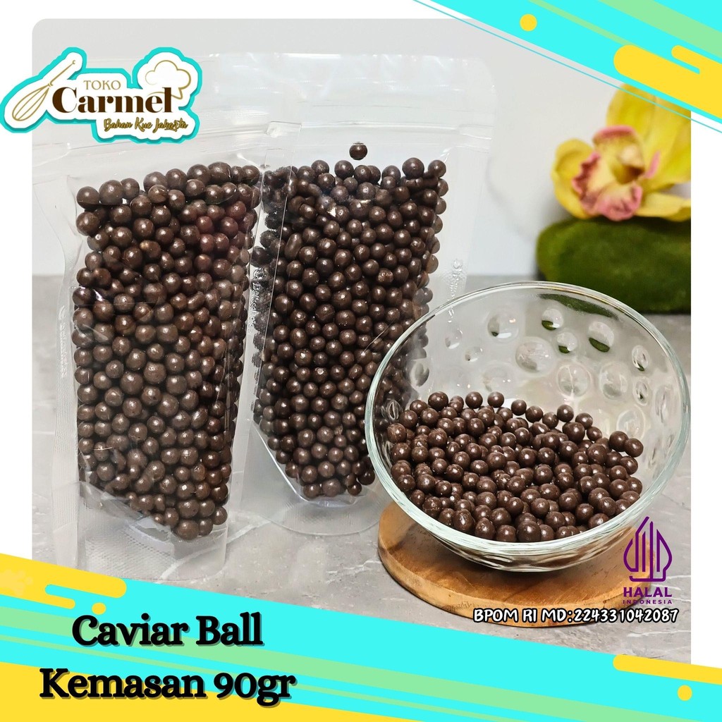 

Caviar Choco Ball 90gr Crispy Ball Murah Biskuit Cracker ball Topping