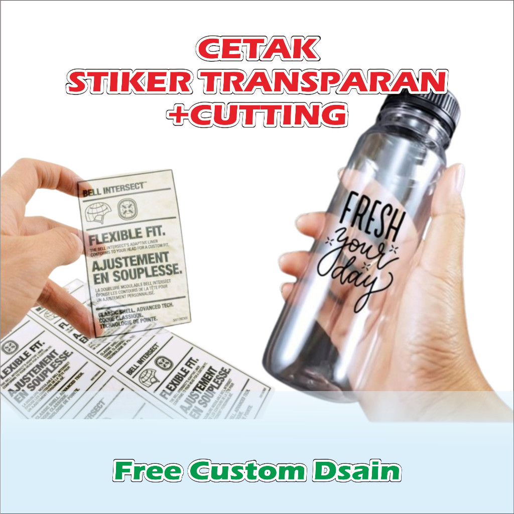 

CETAK STIKER TRANSPARAN CUTTING STIKER LABEL TAHAN AIR STIKER PINYL TRANSPARAN stiker label stiker