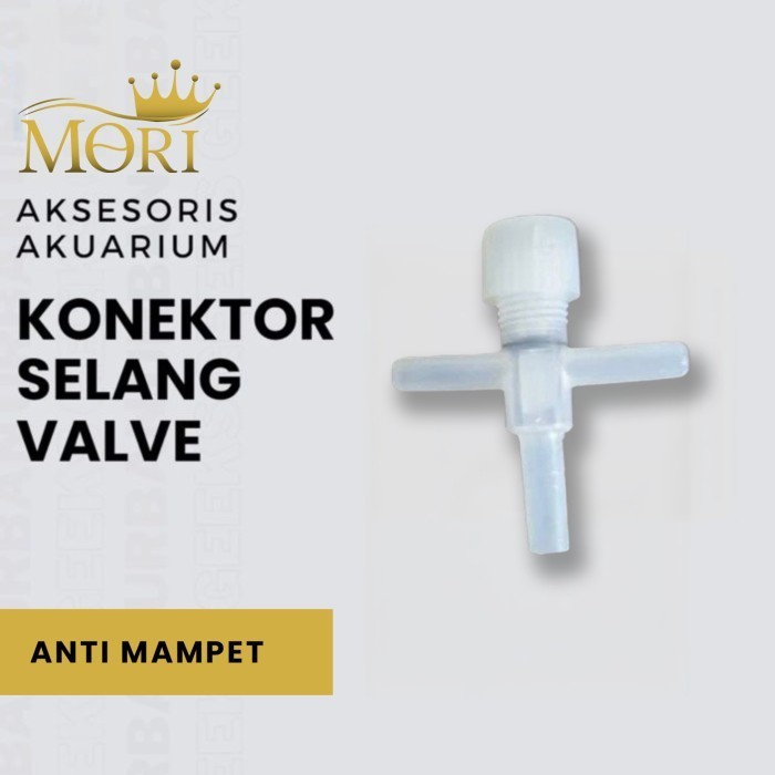 MORI Kran model T + kran udara aerator aquarium aquascape / kran 2 arus