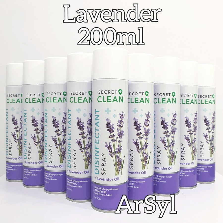 Secret Clean Disinfektan Spray 200ml - Lavender Oil