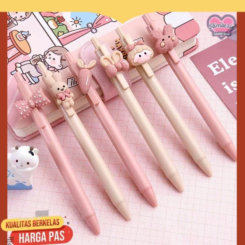 

Pena Mekanik Karakter Boneka Lucu/Pena Gel Karakter Lucu Unik- (Tinta Hitam)
