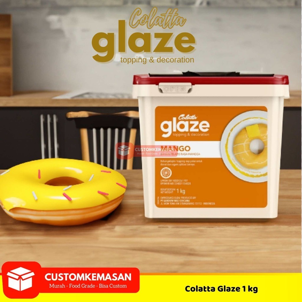 

Colatta Glaze Mango / Selai Mango 1kg / Colatta Dip Glaze / Selai Roti / Topping Selai Colatta Glaze