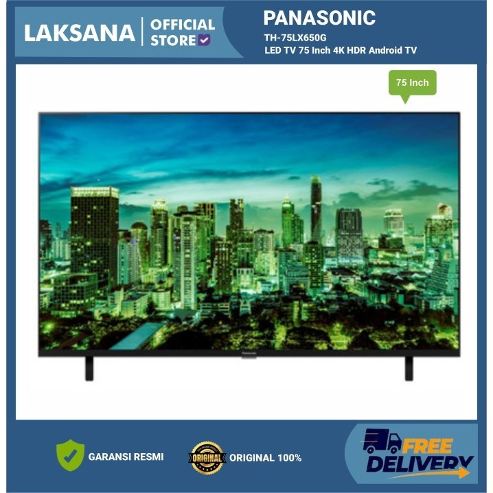 PANASONIC TH-75LX650G LED TV 75 Inch 4K HDR Android TV - TH75LX650G