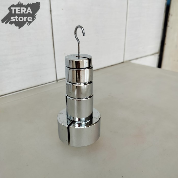 beban bercelah 1000 gram dengan penggantung alat peraga dengan berbagai ukuran anak timbangan