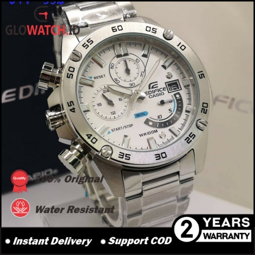 [Promo] Jam Tangan Pria Edifice EFR-558 / EFR558 Stainless Steel Original Casio (Garansi 2 tahun) / 
