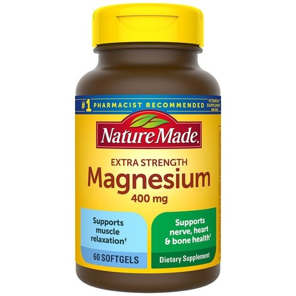 NATURE MADE Extra Strength Magnesium 400 mg, 60 Softgels