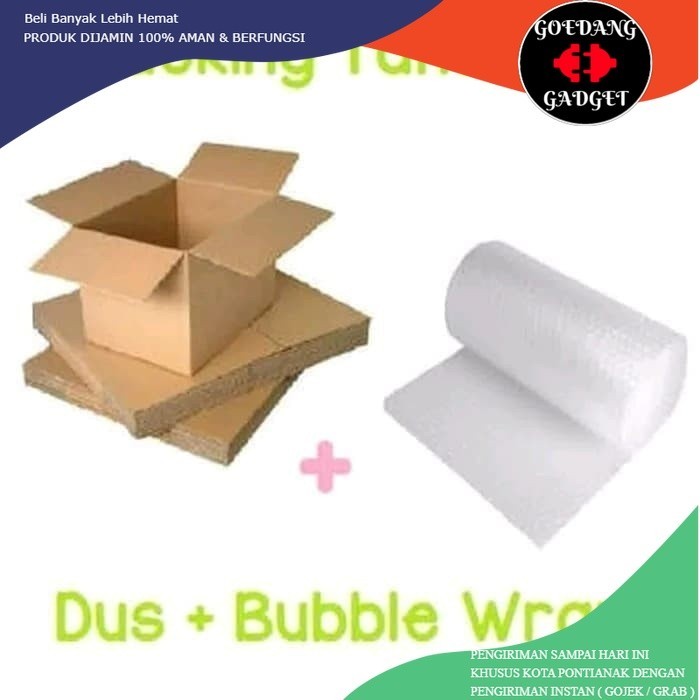 

EXTRA BUBBLEWRAP / DUS PACKING / EKSTRA KEAMANAN / XTRA PAKING AMAN / PACK KARDUS / BUBLEWRAP