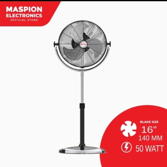MASPION Power Fan PW-1603S Kipas Angin Besi 16in PW 1603 S Garansi
