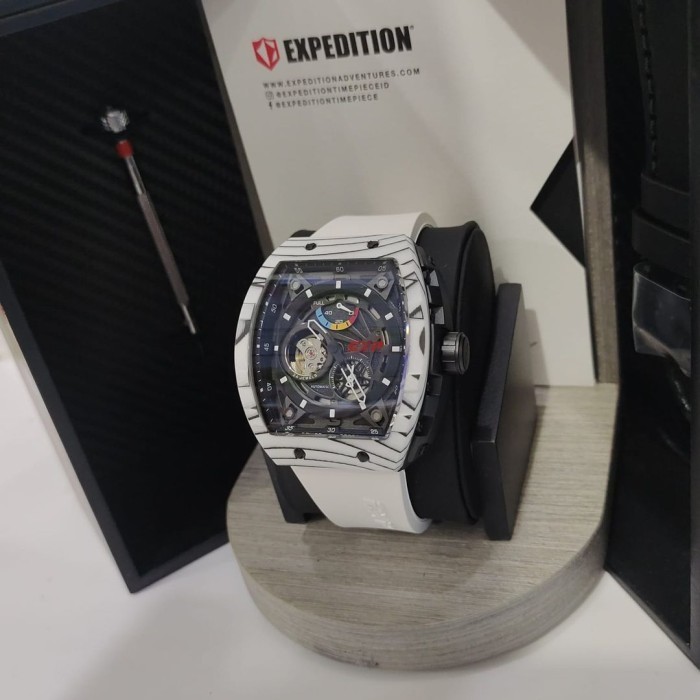Jam Tangan Expedition Pria Automatic Exp 6782 Original Limited Edition - Putih