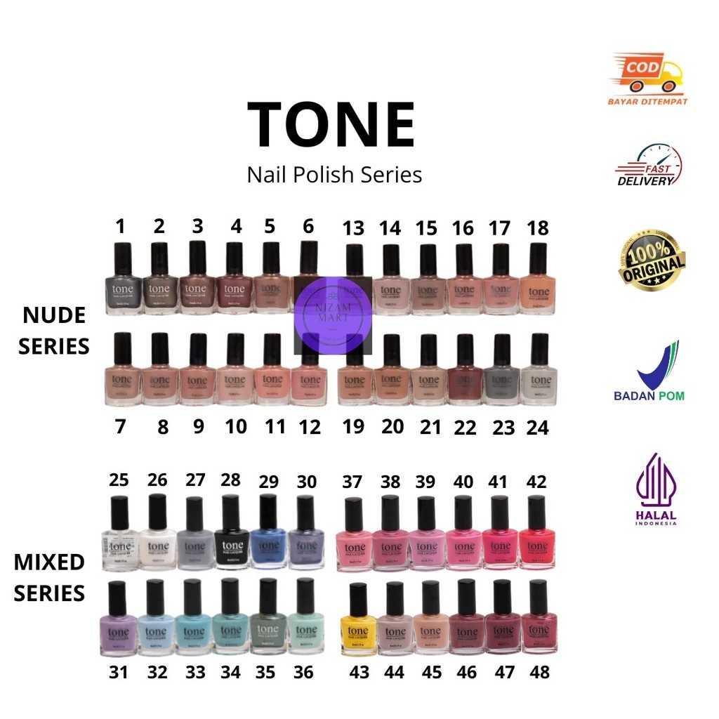 Tone Nail Polish Nude Series | Mixed Series