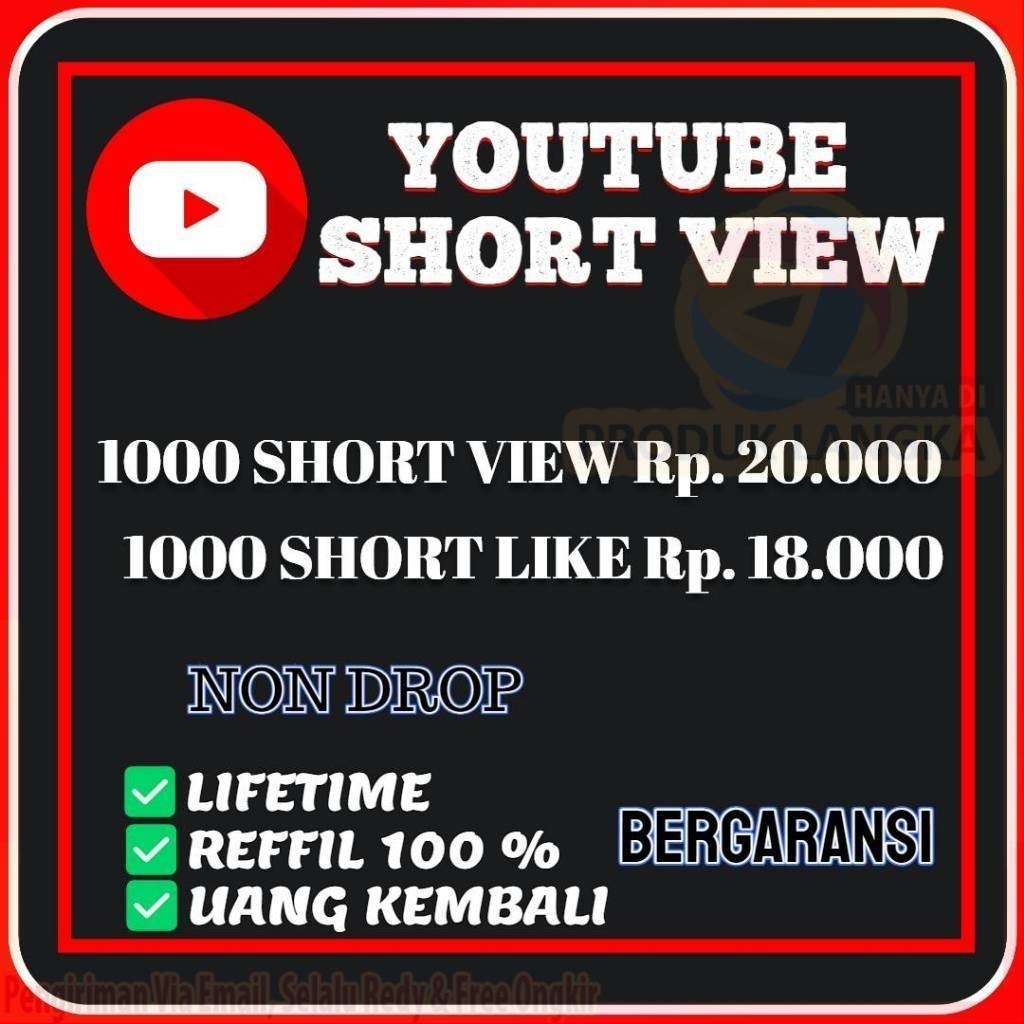 Premium youtube view short permanen real akun Termurah dan Optimal