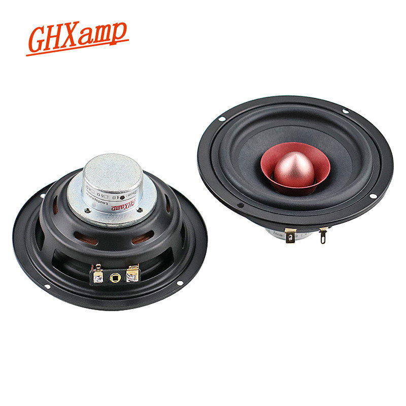 GHXAMP 4 Inch HIFI Full Range Speaker Unit DIY 4ohm 25W Neodymium iron Boron Cotton hemp Fiber Vocal