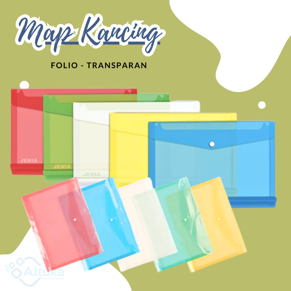 

Map kancing plastik map folder