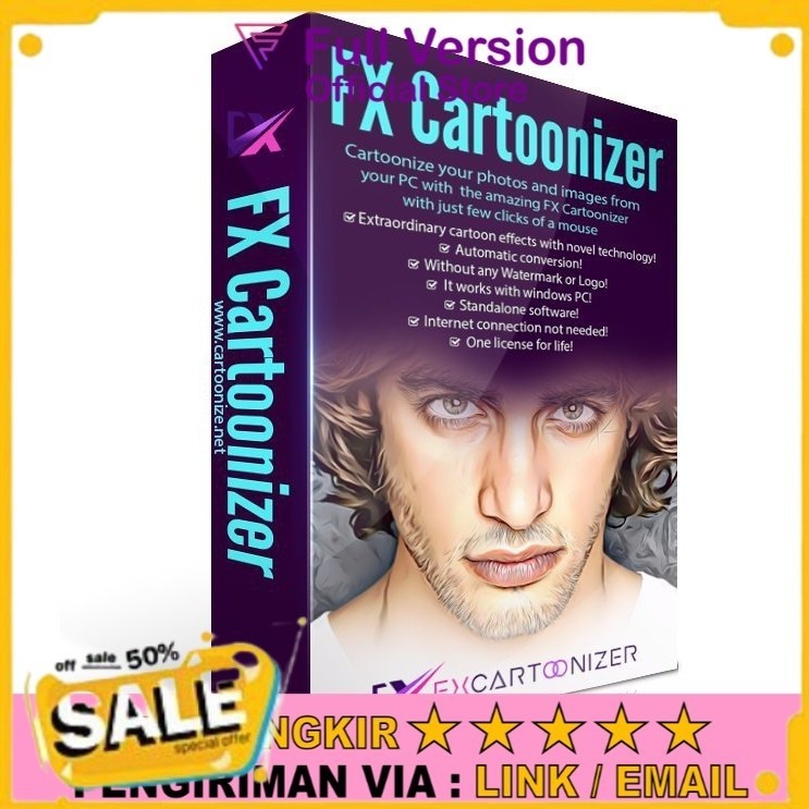 Beli 2 Gratis 1 FX Cartoonizer Pro Full Version Aplikasi Untuk Mengubah Foto Menjadi Tampilan Kartun