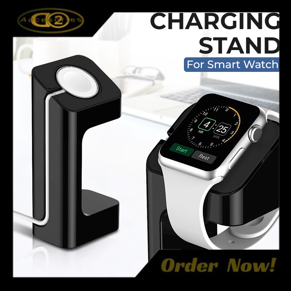 PROMO Apple Watch Dudukan Charging Cas Smart Watch Wireless Charging Dock Stand - V5