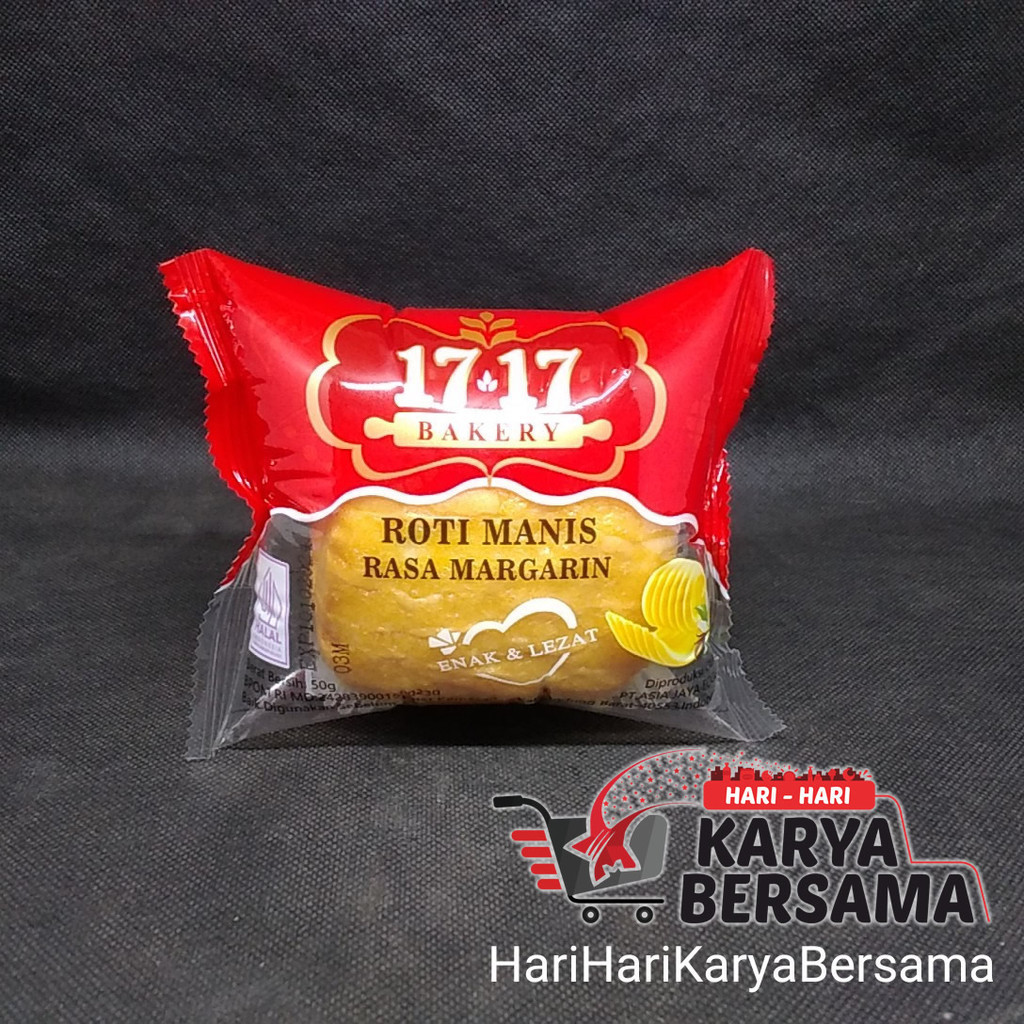 

ROTI 1717 BAKERY ROTI MANIS RASA MARGARIN 50GR