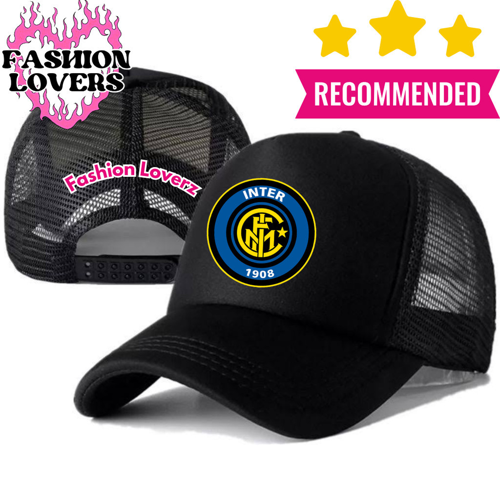Fashion Loverz Topi Trucker INTER MILAN - Topi Distro INTER MILAN Logo - Topi INTER MILAN Premium - 