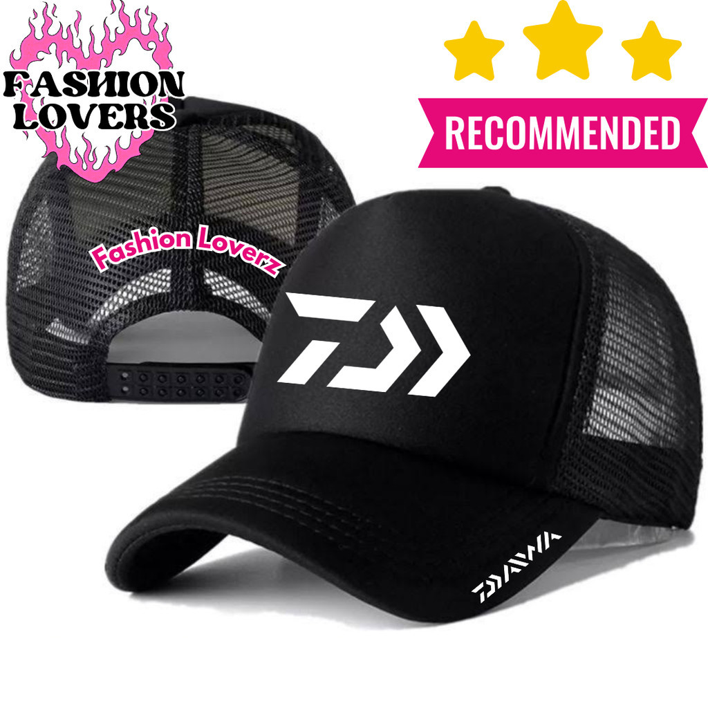 Fashion Loverz Topi Trucker DAIWA - Topi Distro DAIWA Logo - Topi DAIWA Premium - Topi Pria Dewasa -