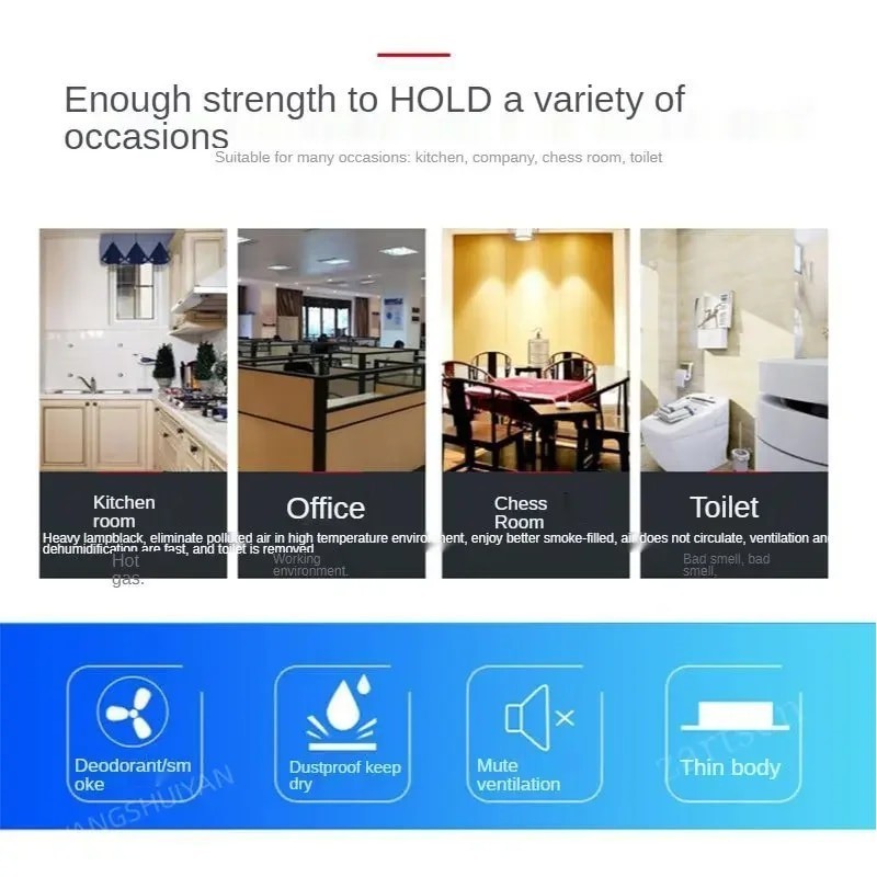 RTY blower dapur penghisap asap dapur 4" 6" 8" 220V Blower Hisap Untuk Kamar Mandi Dapur Kipas Angin