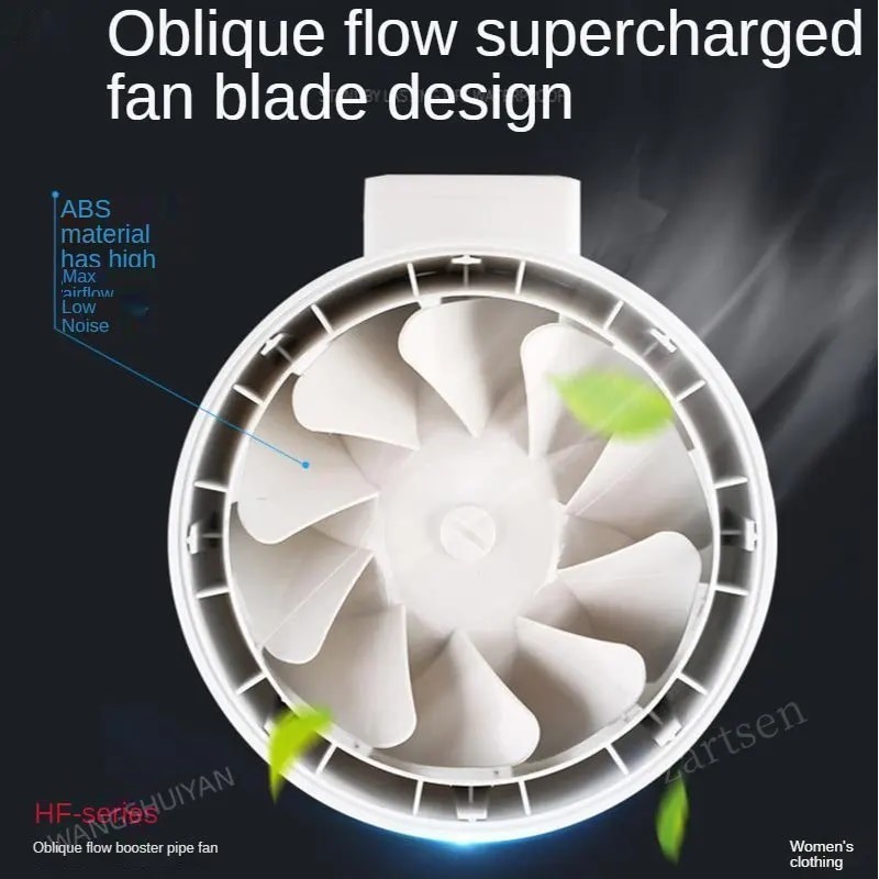 JKLP blower dapur penghisap asap dapur 4" 6" 8" 220V Blower Hisap Untuk Kamar Mandi Dapur Kipas