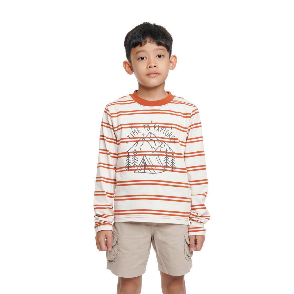 EIGER 1989 KAOS ANAK JR MOORLAND STRIPE LS TEES