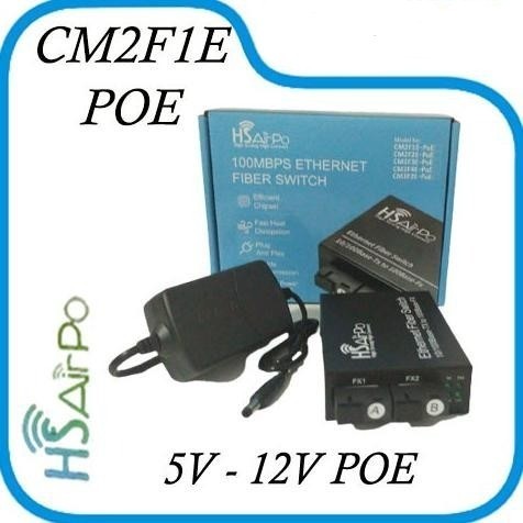 HsAirpo Media Converter 2 Fiber 1 Ethernet CM2F1E 10/100 20KM SC