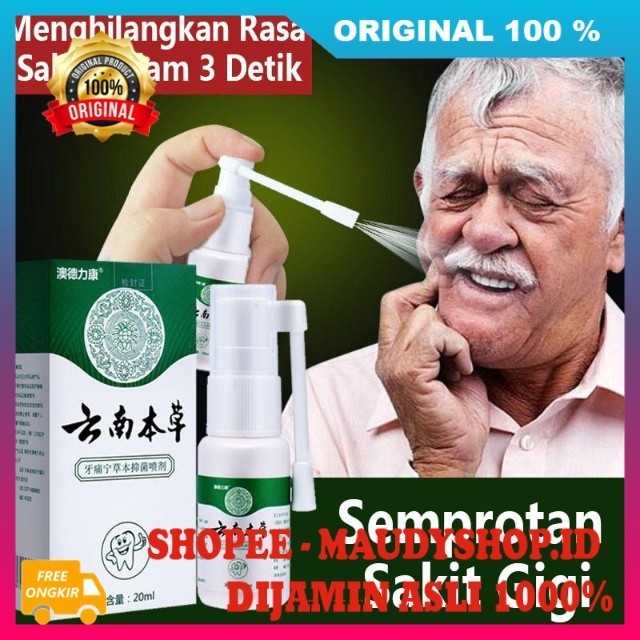 Spray Pereda Sakit Gigi Obat Gigi Semprot Obat Herbal Sakit Gigi Berlubang Anak dan Dewasa ASLI ORI
