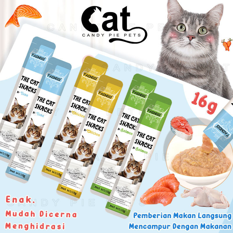 Creamy Cat Makanan Snack Cemilan Kucing Adult Kitten Cat Strips