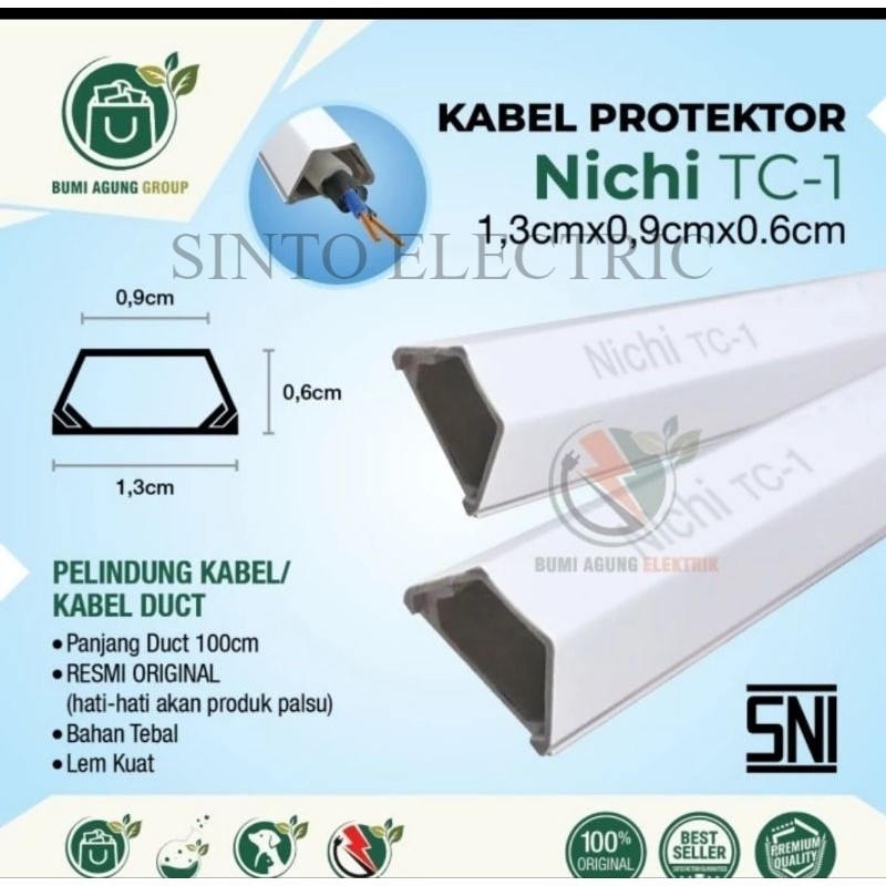 NICHI Pelindung Kabel TC1 Kabel Duct TC 1