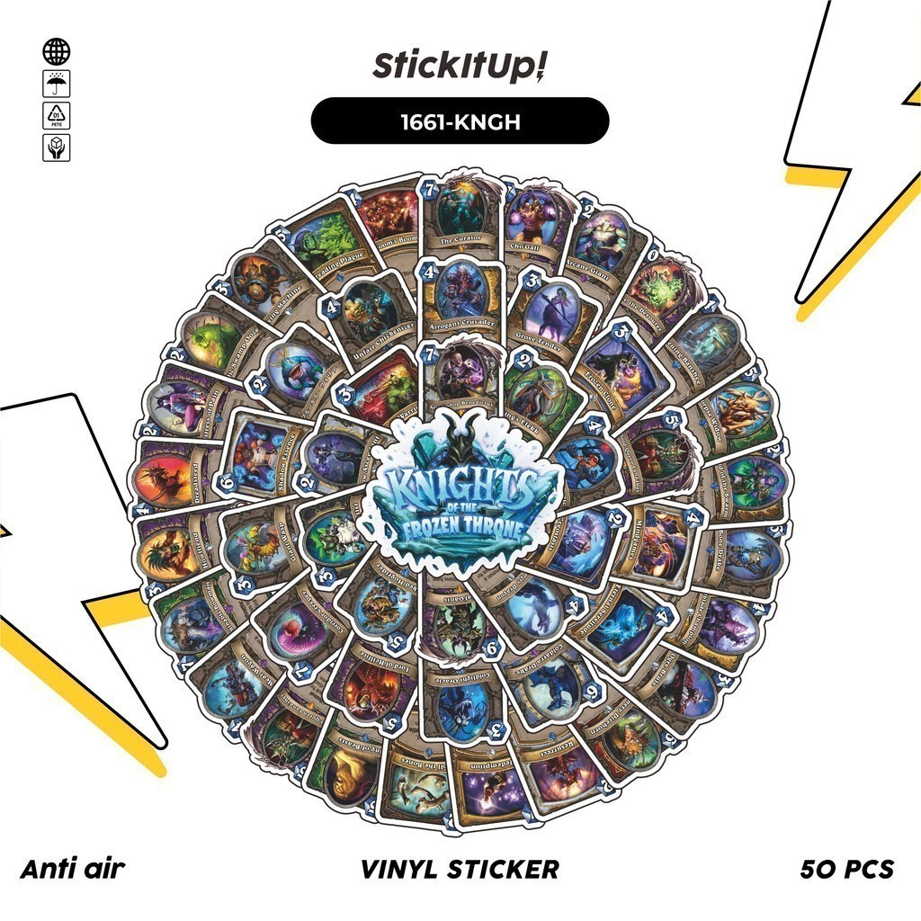 

COD✨ 100 Pcs Stiker KNIGHTS OF THE FROZEN THRONE Lucu Anti Air Untuk Dekorasi Notebook Sepeda Skateboard Handphone DIY