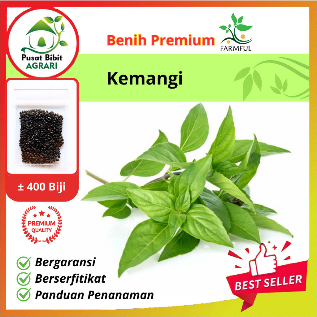 FARMFUL Benih Sayuran Kemangi Lalap Unggul