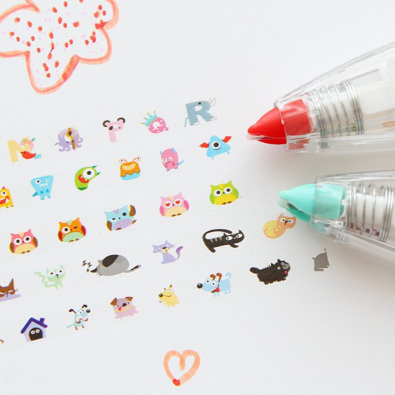 

Press Type Seal Sticker Photo Album DIY Accessories Children Record Book Hand Book Diary Decoration