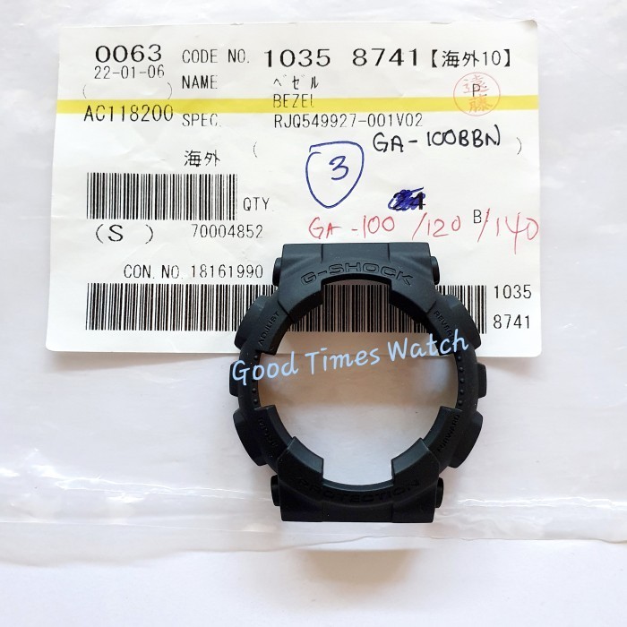 BEZEL G-SHOCK GA-100BBN / GA-100 Casio Original