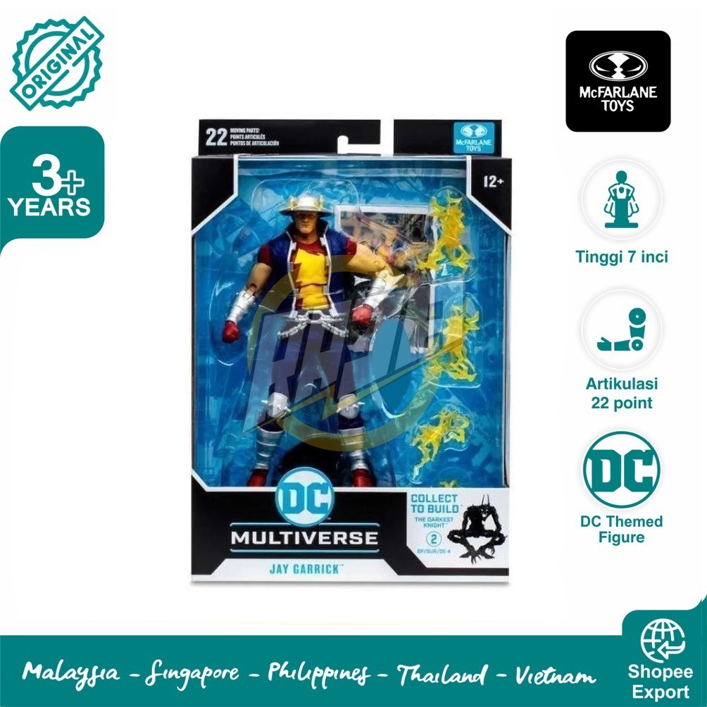 Action Figure McFarlane DC Multiverse Speed Metal Jay Garrick Original - Cvradit