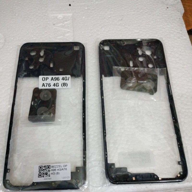 bezzel tutup mesin tulang tengah oppo a96 4g/a76 4g