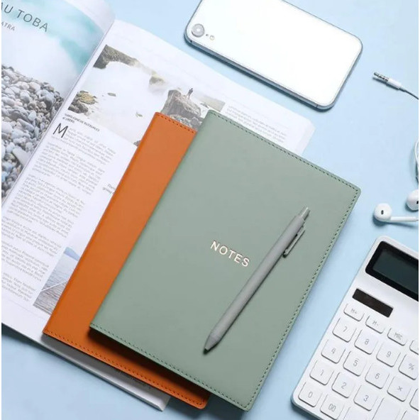 

Notes Notebook Waterproof Cover Leather Buku Catatan Ukuran A5 Isi 100 Lembar