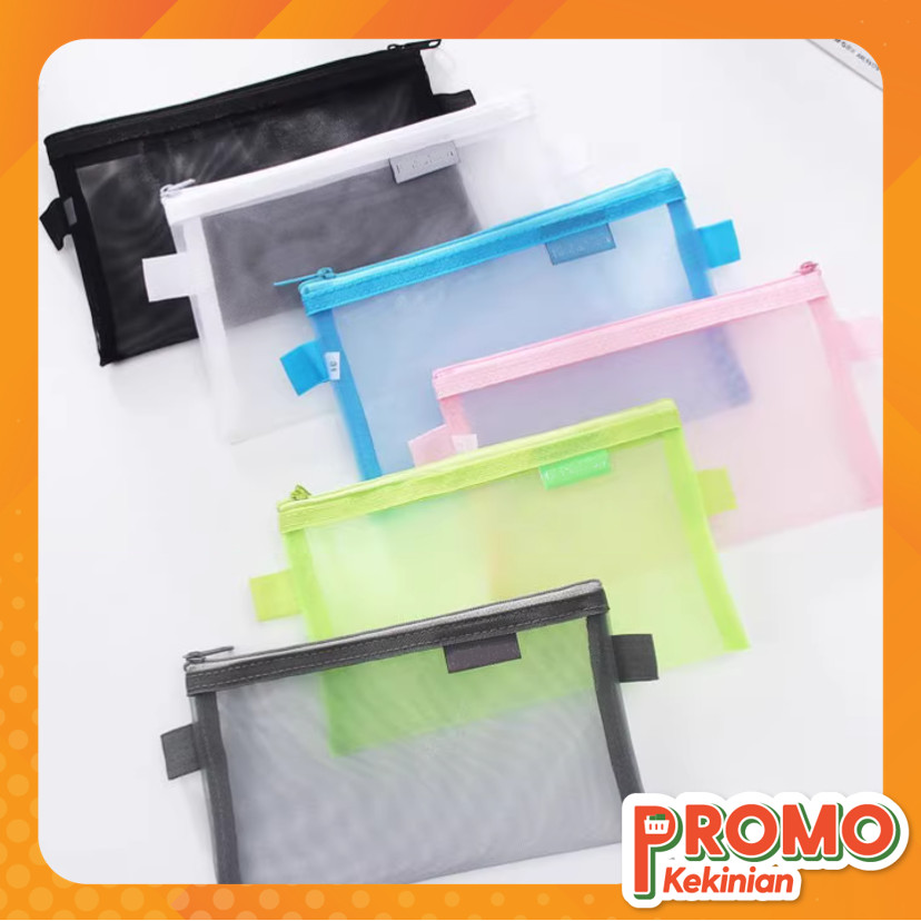 

Promo Kekinian - S6227 Pouch Resleting Kapasitas Besar / Kotak Pensil Jaring Sekolah