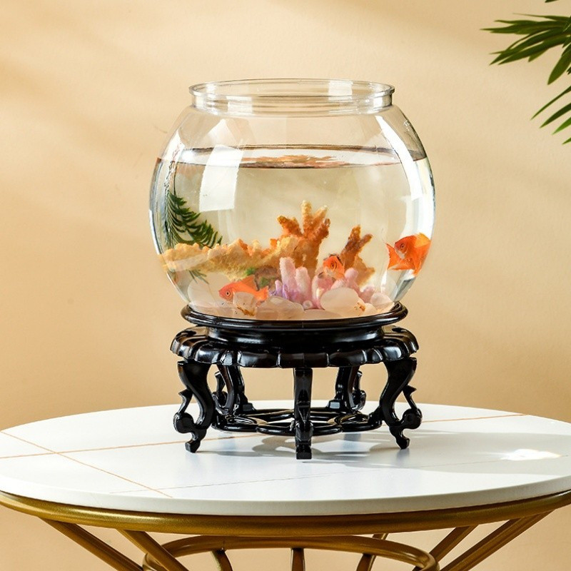 Cyailaa Bulat Fish Bowl Toples Aquarium Toples Bulat Ikan Hias Aquarium Bulat Aquarium Toples